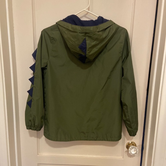 Boy’s Carter’s Green Dinosaur Rain Jacket Slicker Lightweight SZ 10 WATERPROOF - Picture 9 of 13